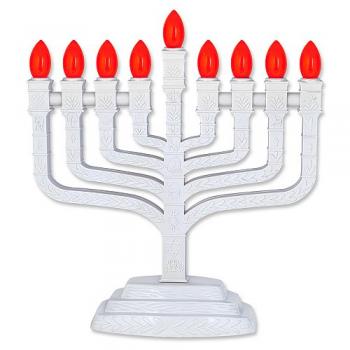 Electric Knesset Menorah - Plastic